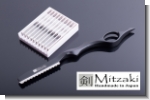 RAZOR/Stylingmesser,SIFTER, Ergoform, schwarz, hochwertige Qualität, Aluminiumguß, inclusive 10 Ersatzklingen